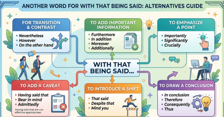 Another Word for With That Being Said: Alternatives Guide