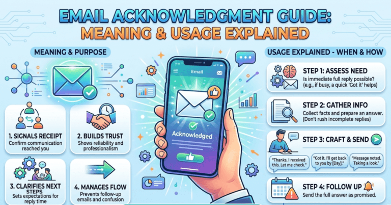Email Acknowledgment Guide: Meaning & Usage Explained