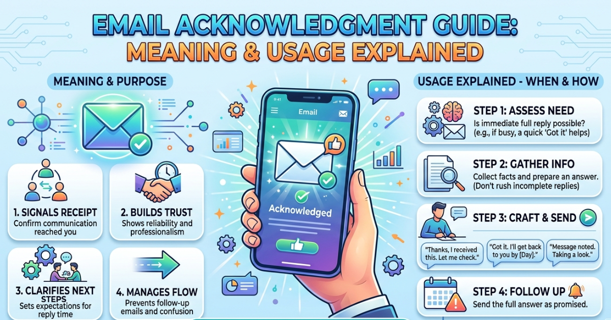 Email Acknowledgment Guide: Meaning & Usage Explained