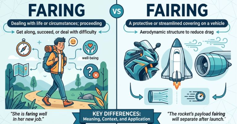 Faring vs Fairing: Meaning, Differences, and Usage