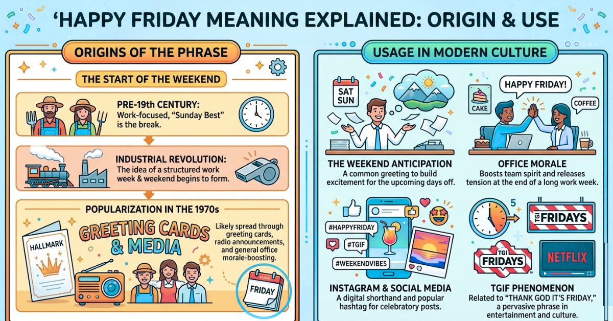 Happy Friday Meaning Explained: Origin & Use