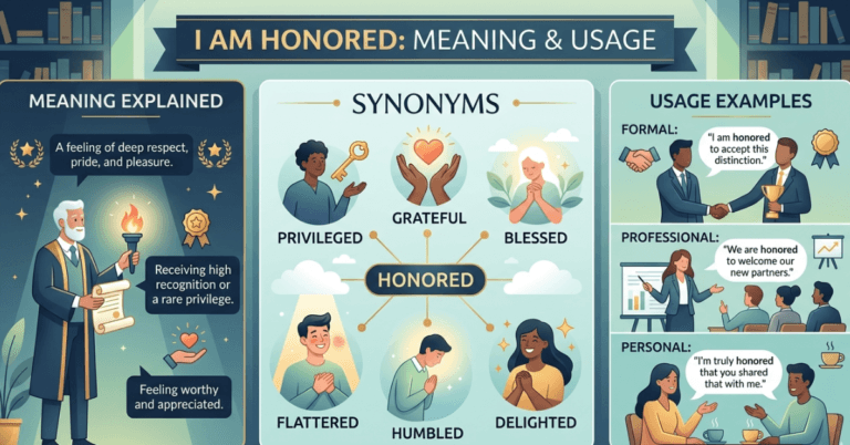 I Am Honored Meaning Explained with Synonyms & Usage