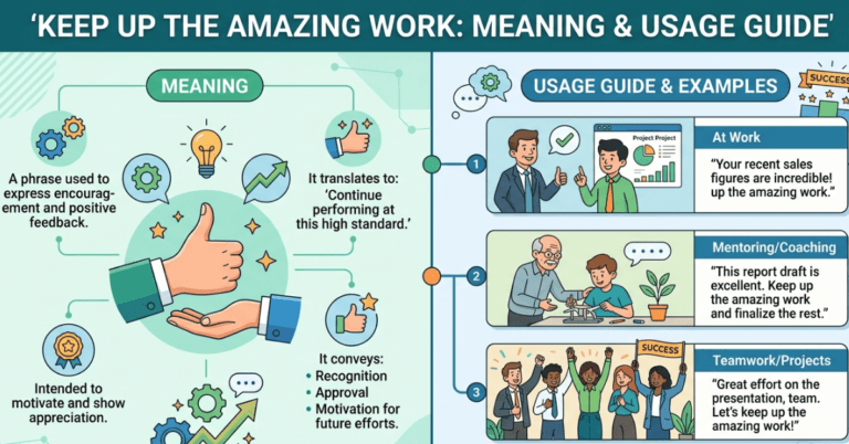 Keep Up the Amazing Work: Meaning & Usage Guide