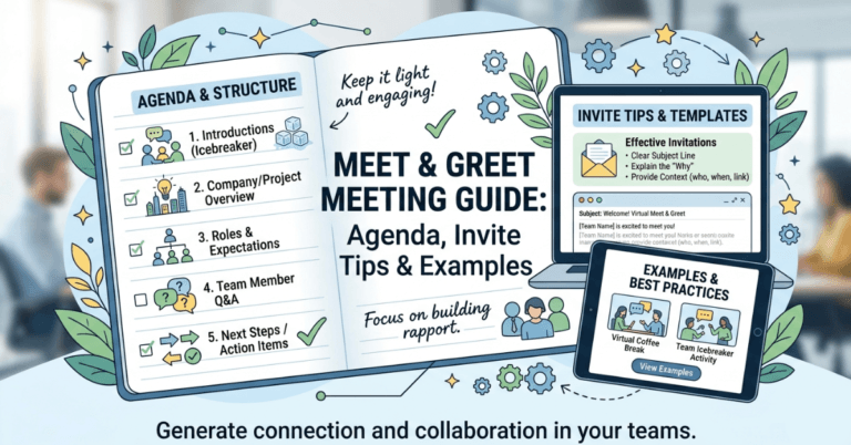 Meet and Greet Meeting Guide: Agenda, Invite Tips & Examples