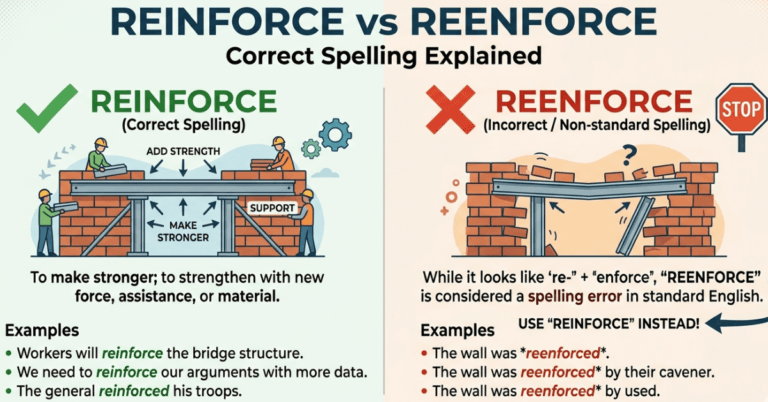 Reinforce vs Reenforce: Correct Spelling Explained