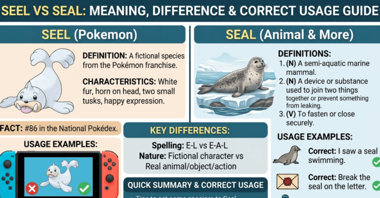 Seel vs Seal: Meaning, Difference & Correct Usage Guide