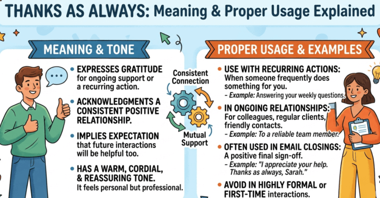 Thanks as Always Meaning & Proper Usage Explained