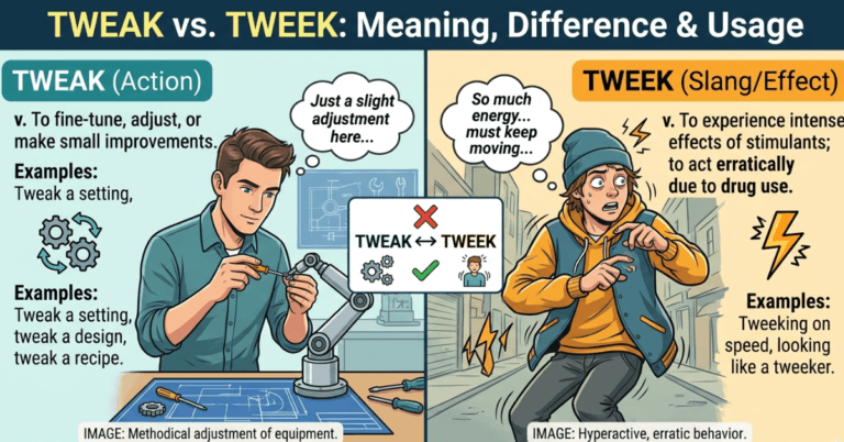 Tweak vs Tweek: Meaning, Difference & Usage Guide