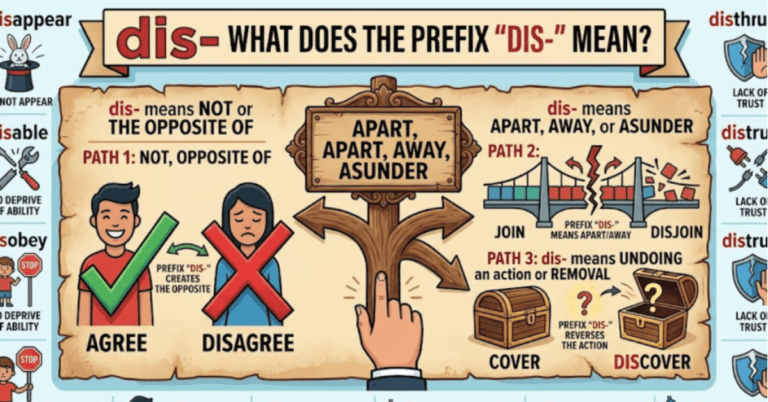 What Does the Prefix Dis Mean? Simple Grammar Guide