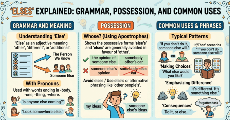Elses Explained: Grammar, Possession, and Common Uses