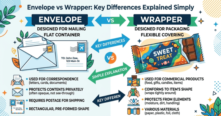 Envelope vs Wrapper: Key Differences Explained Simply