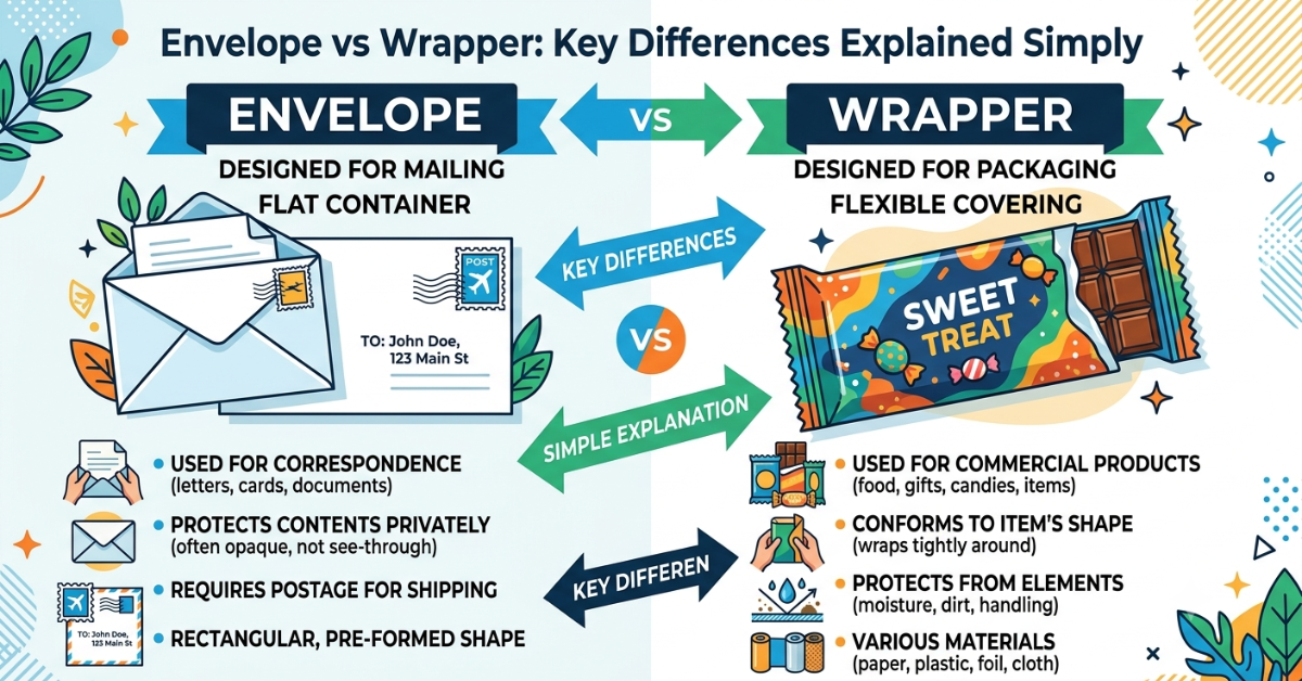 Envelope vs Wrapper: Key Differences Explained Simply