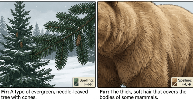 Fir vs Fur: Meaning, Difference & Easy Guide