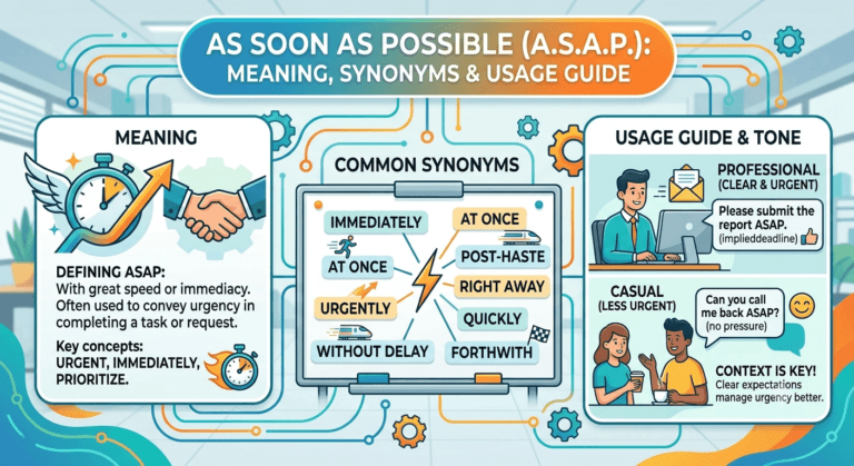As Soon As Possible Meaning, Synonyms & Usage Guide