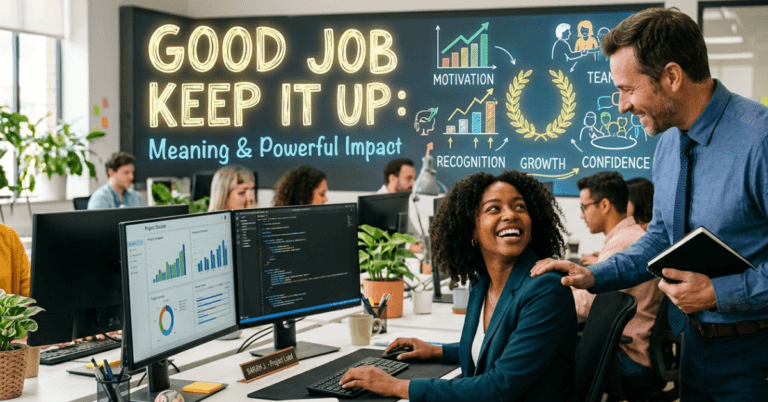 Good Job Keep It Up: Meaning & Powerful Impact