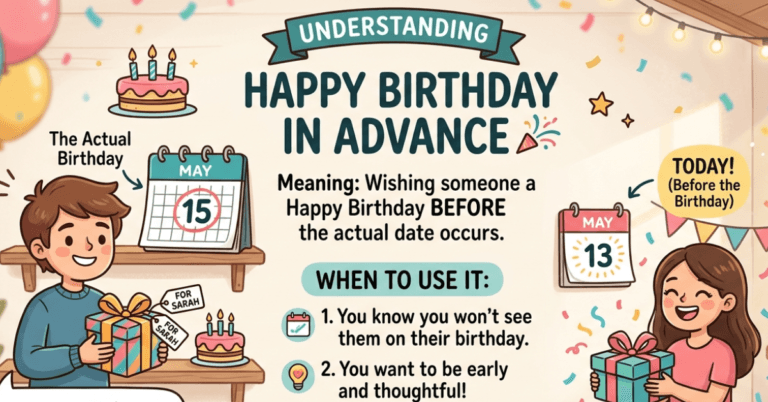 Happy Birthday in Advance Meaning Explained Clearly