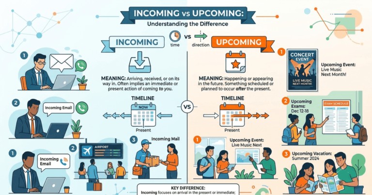 Incoming vs Upcoming: Meaning, Differences & Examples
