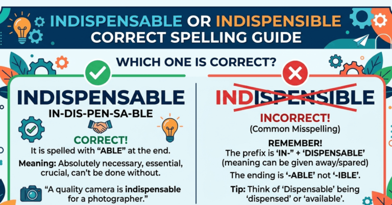 Indispensable or Indispensible: Correct Spelling Guide