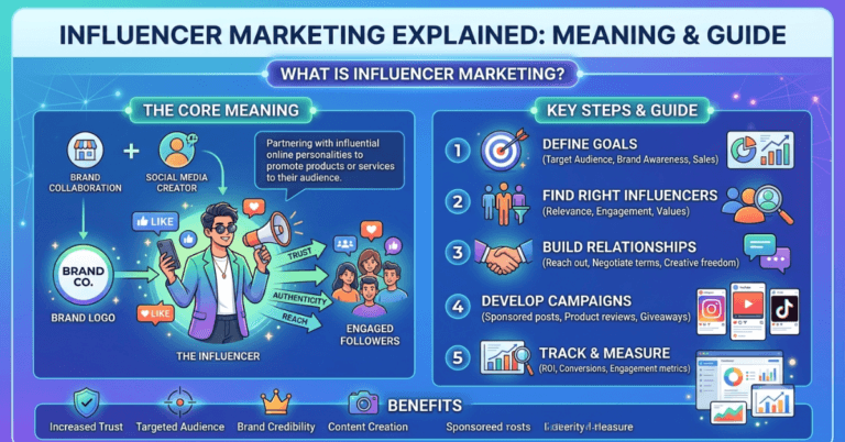 Influencer Marketing Explained: Meaning & Guide
