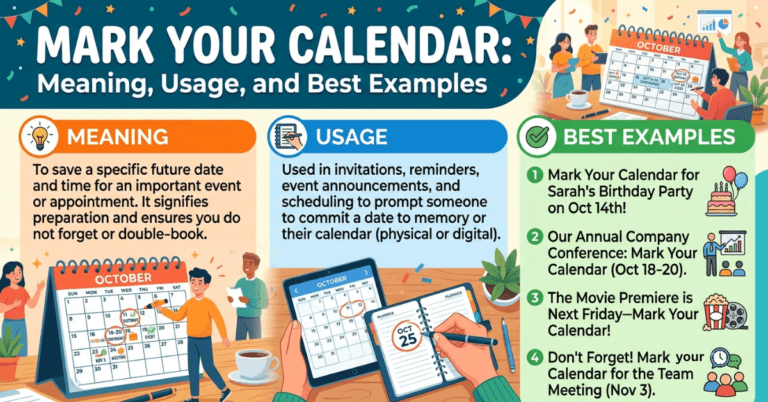 Mark Your Calendar: Meaning, Usage, and Best Examples