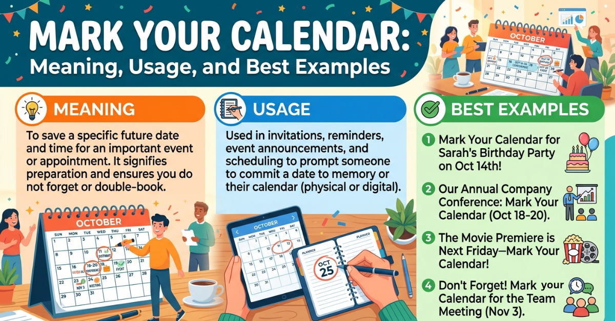 Mark Your Calendar: Meaning, Usage, and Best Examples