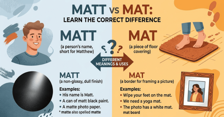 Matt or Mat? Learn the Correct Difference