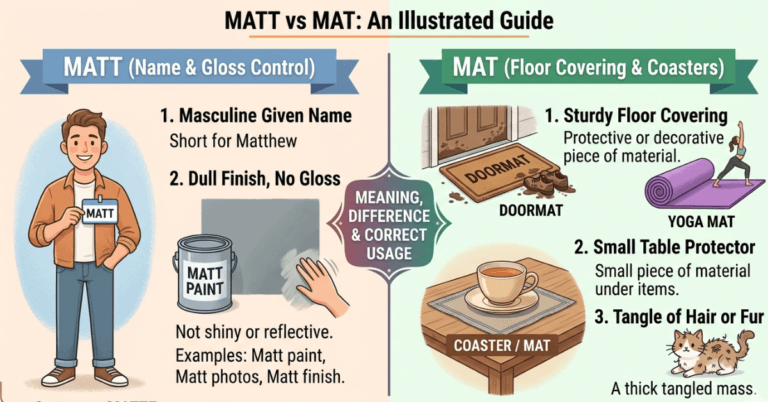 Matt or Mat: Meaning, Difference & Correct Usage
