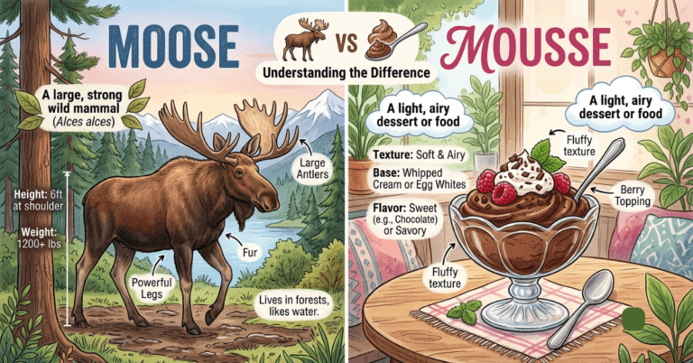 Moose vs Mousse: Understanding the Difference