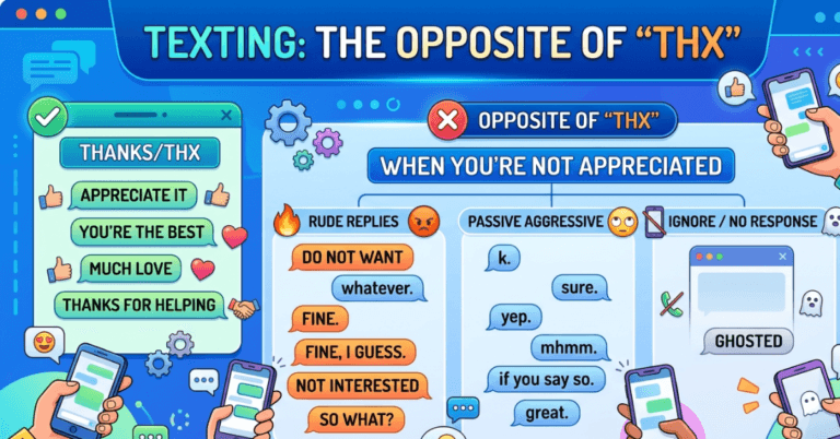 Opposite of Thx in Texting: Best Replies Explained