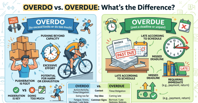Overdo vs Overdue What’s the Difference