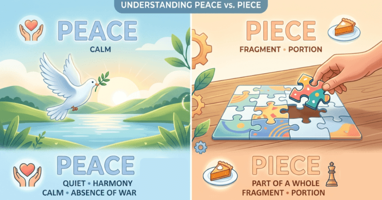 Peace vs Piece: What's the Difference and When to Use Each?