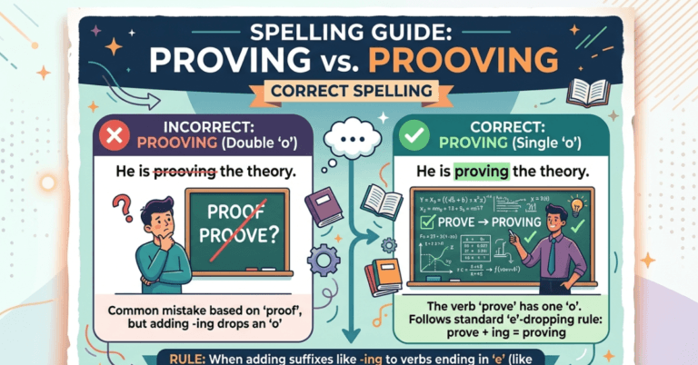 Prooving or Proving: Correct Spelling Guide