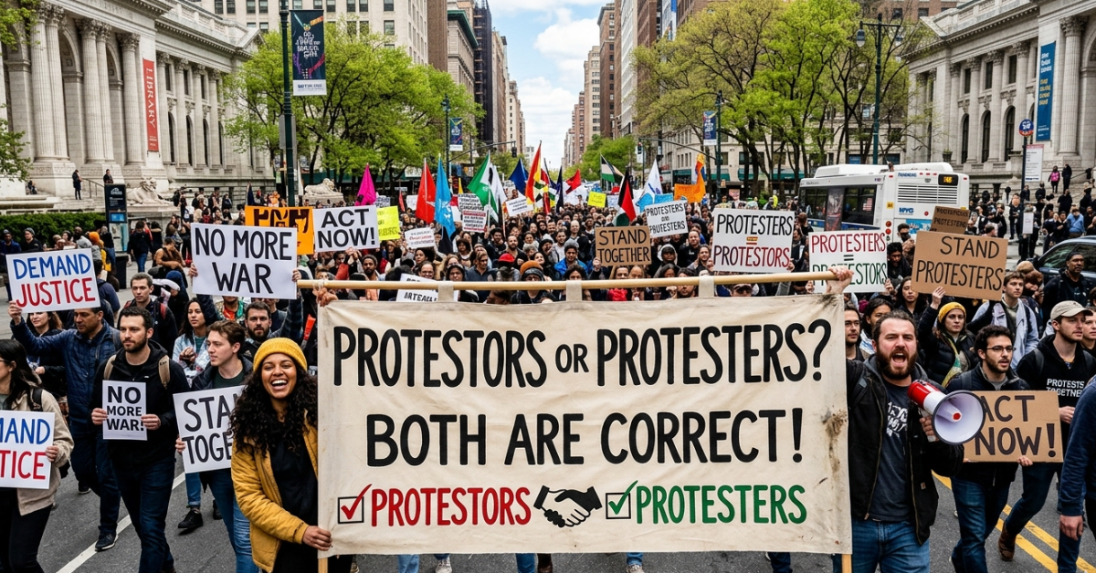 Protestors or Protesters: Which Spelling Is Correct?