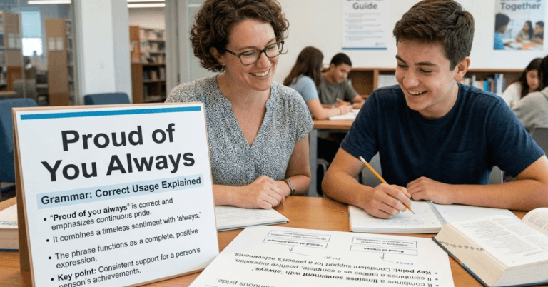 Proud of You Always Grammar: Correct Usage Explained