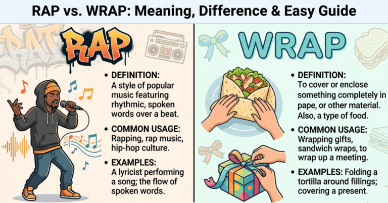 Rap vs Wrap: Meaning, Difference & Easy Guide