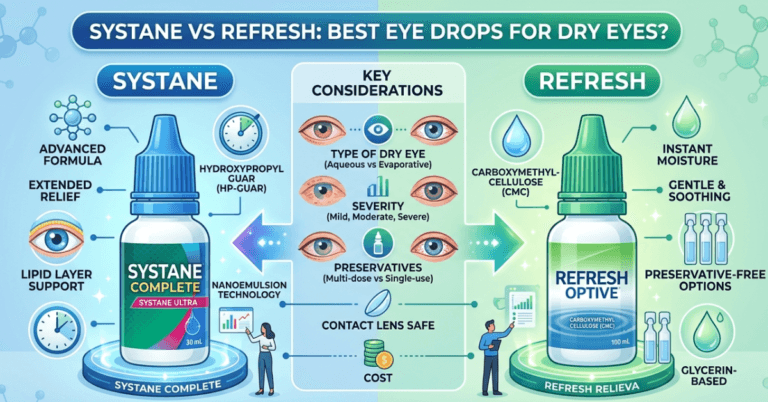 Systane vs Refresh: Best Eye Drops for Dry Eyes