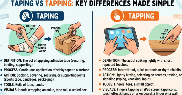 Taping vs Tapping: Key Differences Made Simple