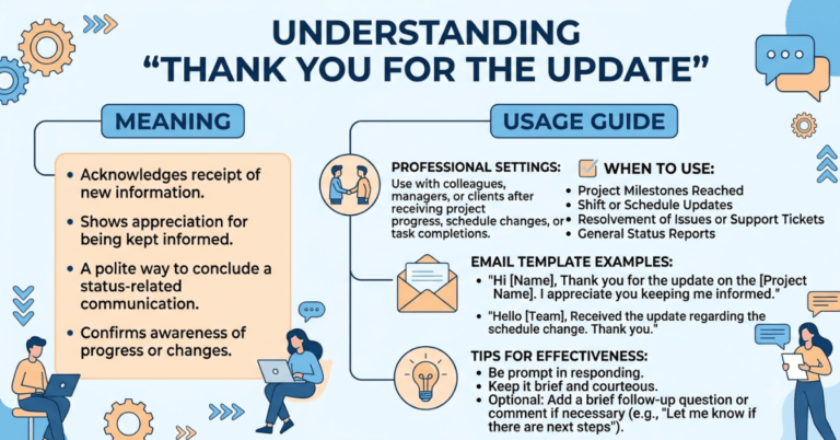 Thank You for the Update Meaning & Usage Guide
