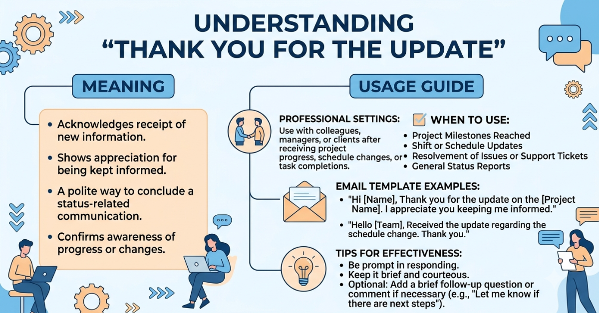Thank You for the Update Meaning & Usage Guide
