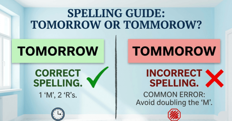 Tomorrow or Tommorow: Correct Spelling Guide