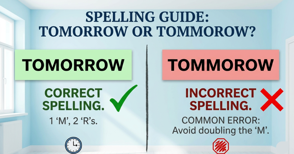 Tomorrow or Tommorow: Correct Spelling Guide