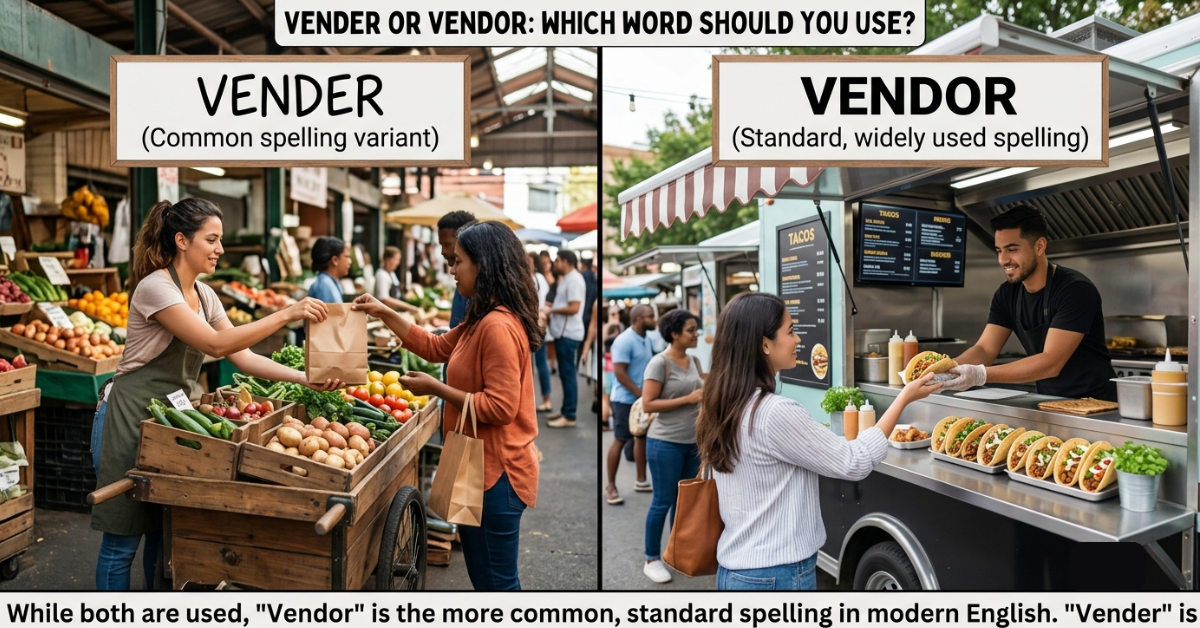 Vender or Vendor: Which Word Should You Use?